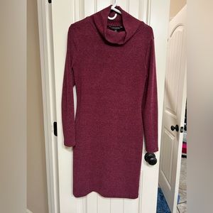 Mid length maroon dress